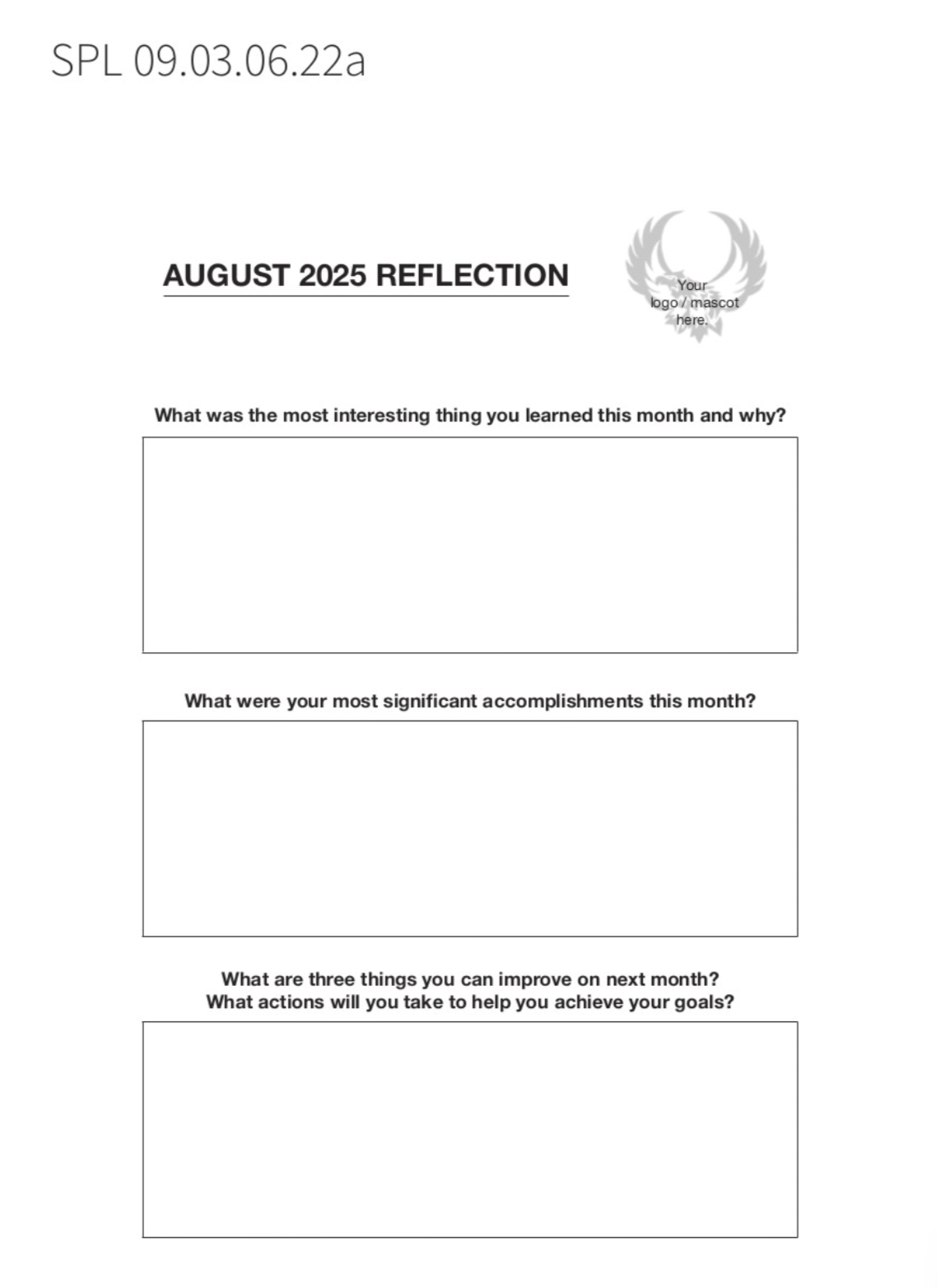 goal planning sheet for a custom student planner